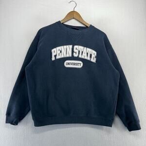 Vintage Penn State Sweatshirt men's medium Blue Faded Crewneck Spellout 90s y2k
